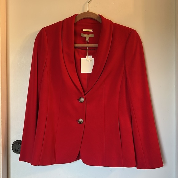 Talbots red suit blazer dress set NWT size 4p - Picture 6 of 10